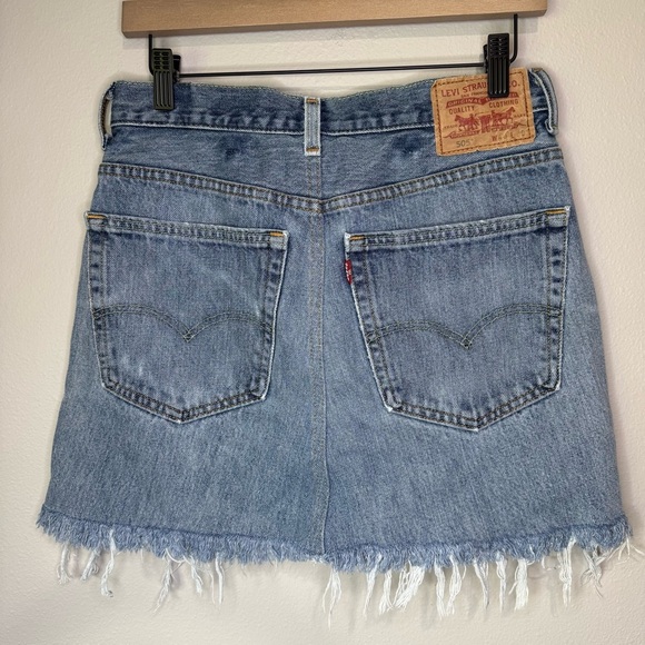 Levi's Blue A-line Mini Skirt for Casual Nights - Picture 3 of 5